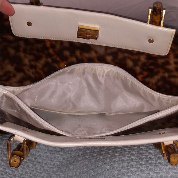 Monsac Lepoard Print Tote - Picture 3 of 5